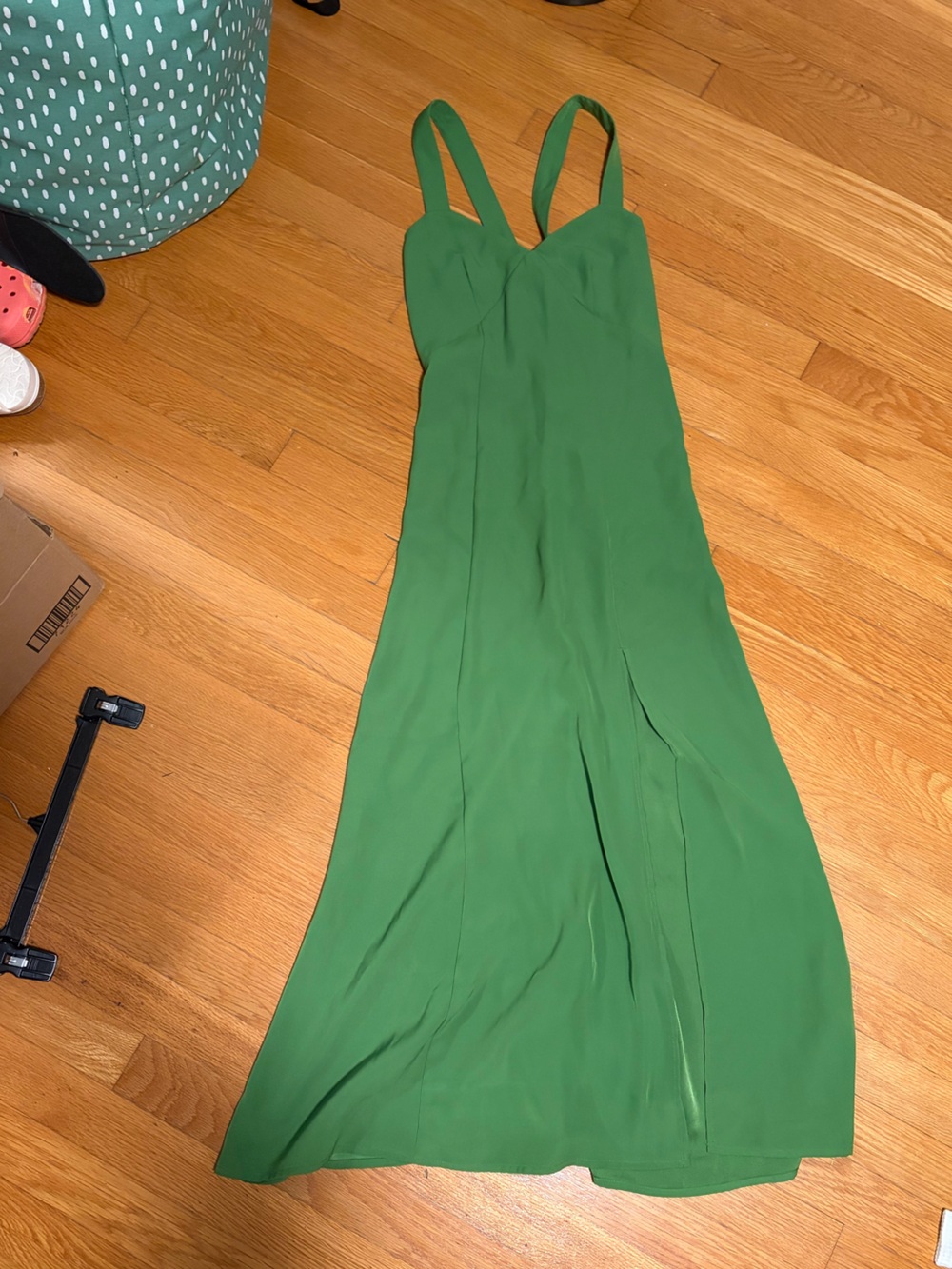 Banana Republic Factory Green Sleeveless Maxi Dress